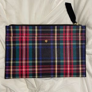 Jcrew plaid clutch - never used. In mint condition